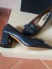 Julia Grossi Эксклюзивные деловые туфли Julia Grossi-198 с интересным каблуком